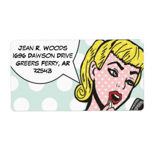 Customizable Natural Beauty Comic Book Labels