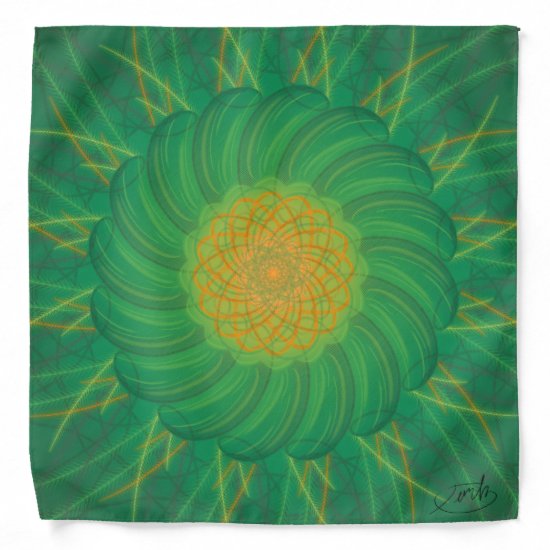 Customizable Nature (Psychedelic spirograph) Bandana