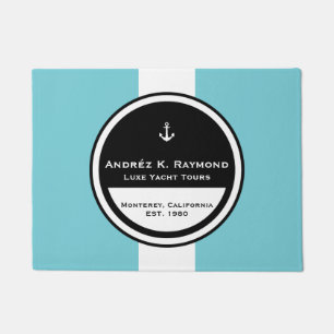 Customizable Nautical Anchor Circle Doormat