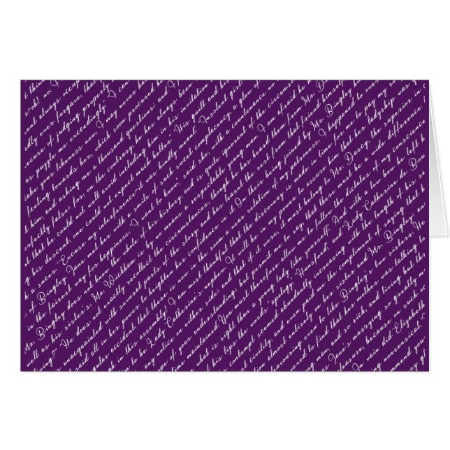 Customizable Netherfield Ball Pride and Prejudice Cards (Front Horizontal)