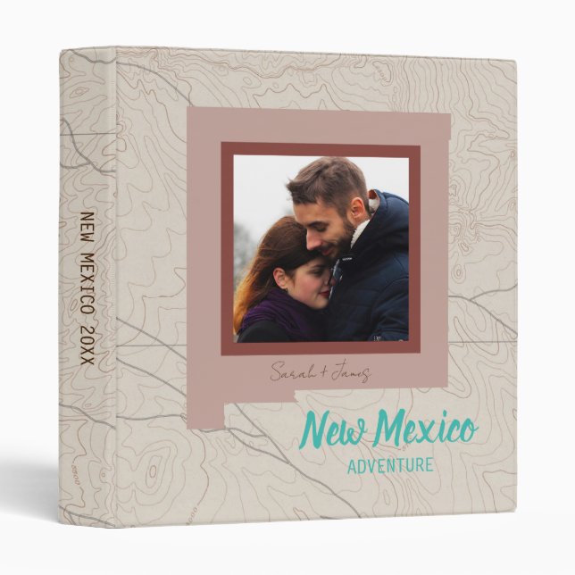 Customizable New Mexico Adventure Scrapbook Binder (Front/Spine)