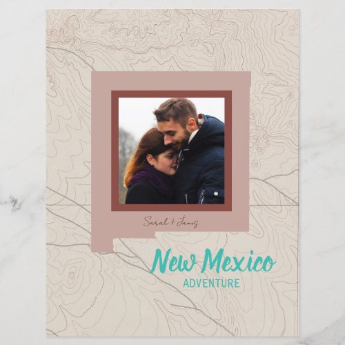 Customizable New Mexico Scrapbook Layout Page