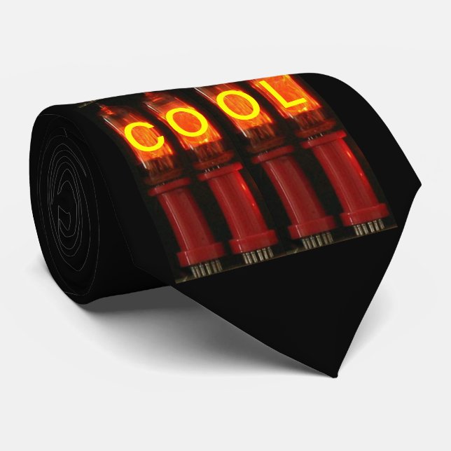 Customizable Nixie Tubes Tie (Rolled)
