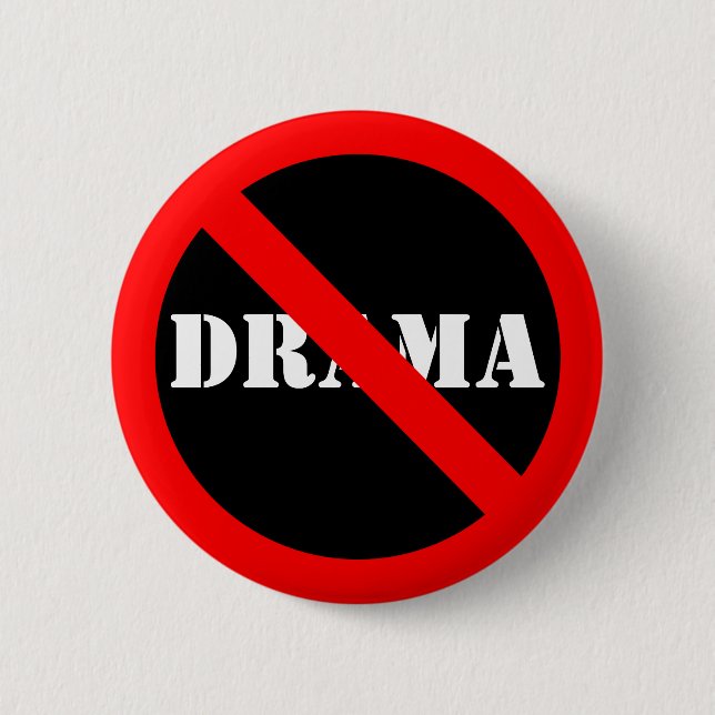 Customizable "No" Symbol Pinback Button (Front)