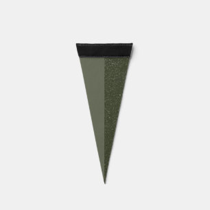 Customizable Noise & Moss Split Pennant Flag