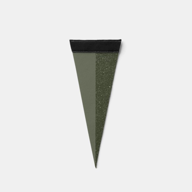 Customizable Noise & Moss Split Pennant Flag (Front)