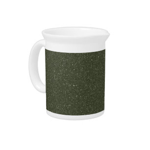 Customizable Noise-Texture Moss Green Pitcher