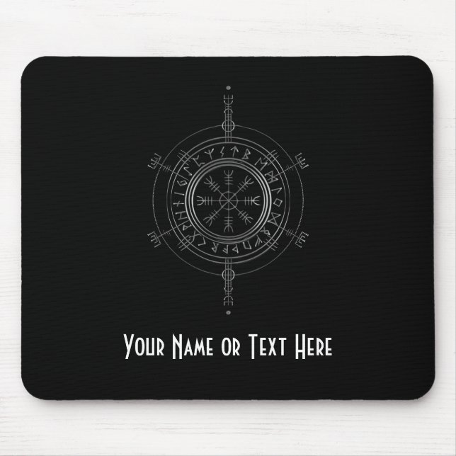 Customizable Norse Motif Mouse Pad (Front)