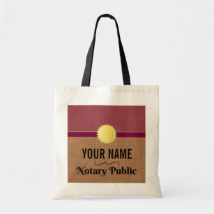Customizable Notary Public Pride With Your Name Tote Bag
