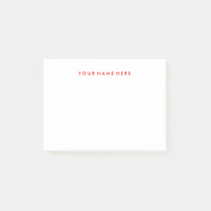 Customizable Note Stickie Pad in Red