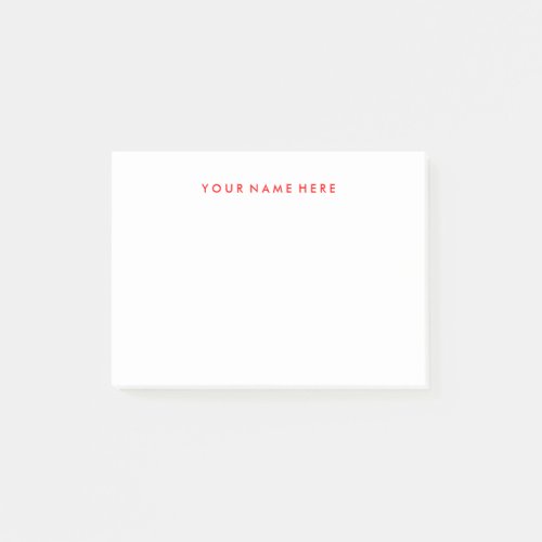 Customizable Note Stickie Pad in Red