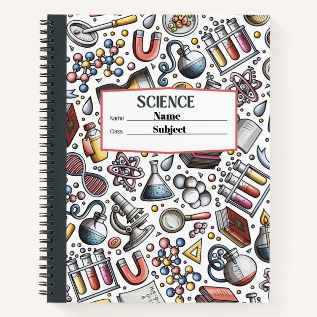 Customizable Notebooks Science (Front)
