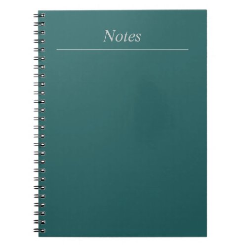 Customizable Notes Spiral Notebook