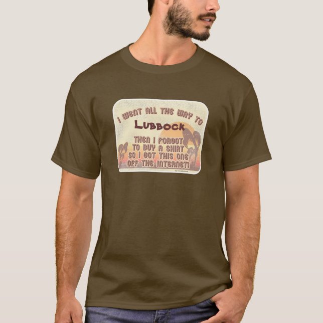 Customizable Novelty Vacation Anywhere Tourist T-Shirt (Front)