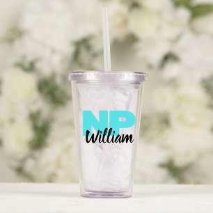 Customizable NP Nurse Practitioner Graduation Gift Acrylic Tumbler