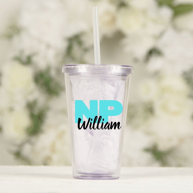 Customizable NP Nurse Practitioner Graduation Gift Acrylic Tumbler (Creator Uploaded)