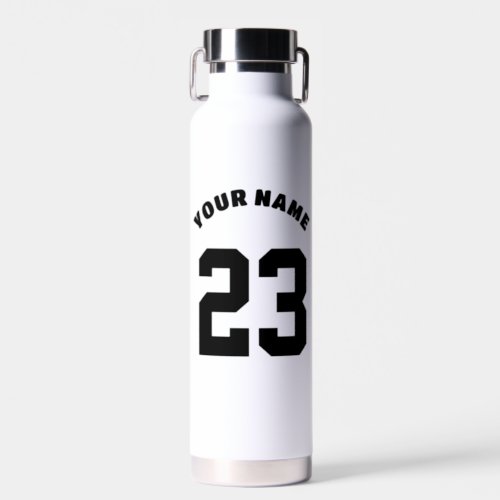 Customizable Number 23 Custom Name Number Water Bottle