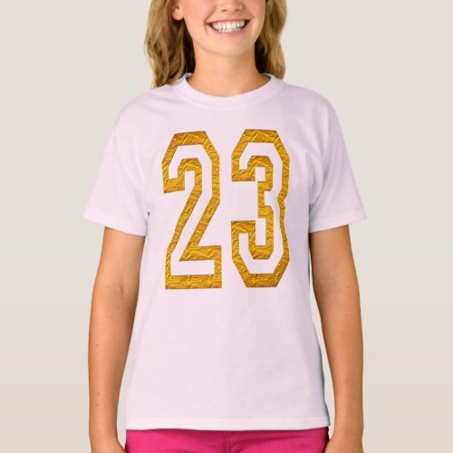 Customizable Number 23 tshirt design change number