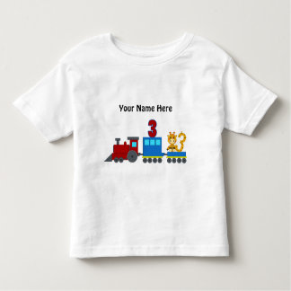 Customizable number 3 t-shirt train