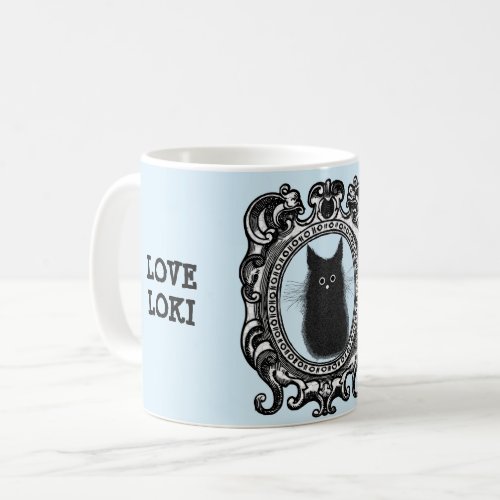 Customizable Number One Cat Dad Black cat Mug