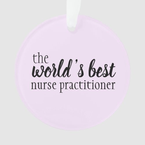 Customizable Nurse Practitioner Ornament