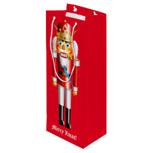 Customizable Nutcracker King Wine Gift Bag