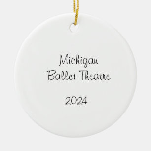 Customizable Nutcracker  Mom/Snow/Flowers/Marzi Ceramic Ornament