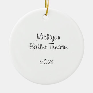 Customizable Nutcracker  Mom/Snow/Flowers/Marzi Ceramic Ornament