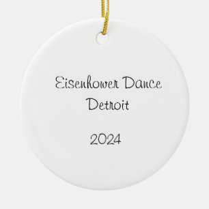 Customizable Nutcracker  Mom/Snow/Flowers/Marzi Ceramic Ornament
