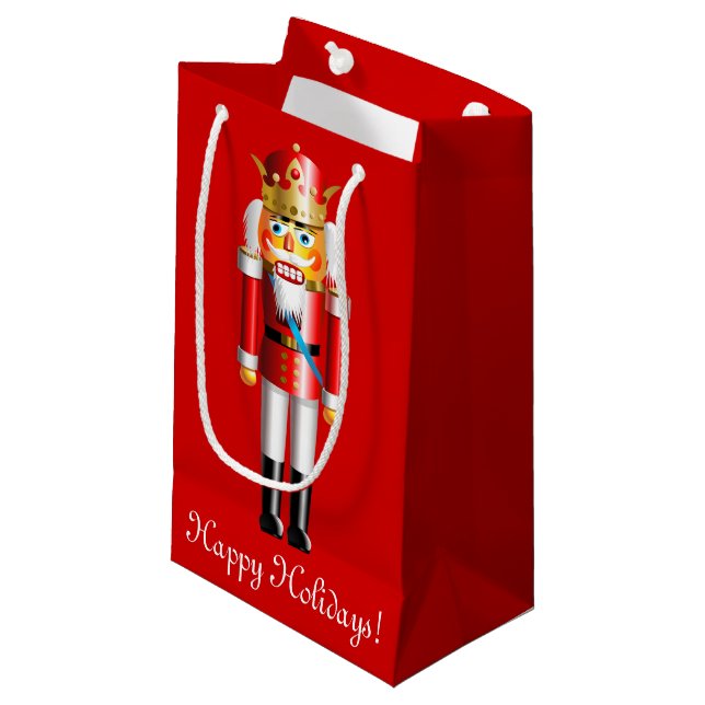 Customizable Nutcrackers Small Gift Bag (Front Angled)