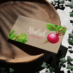 Customizable Nutritionist vegetables Kraft Paper Business Card