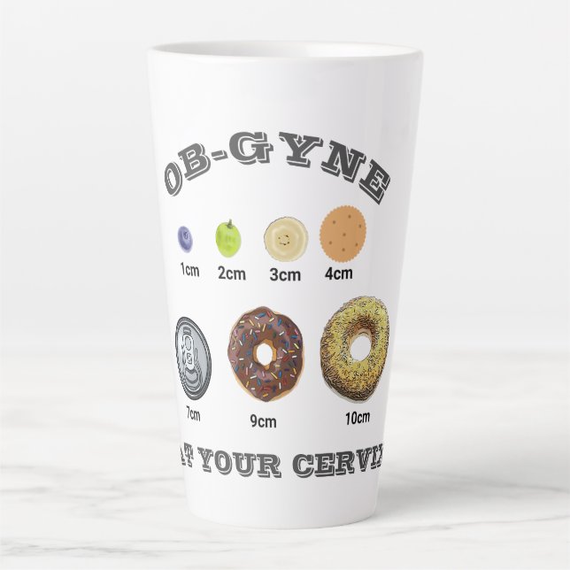 Customizable ObstetricsGynecologist/Nurse/Midwife Latte Mug (Front)