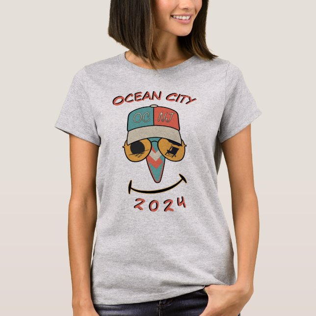 Customizable Ocean City 2024 T-Shirt (Front)