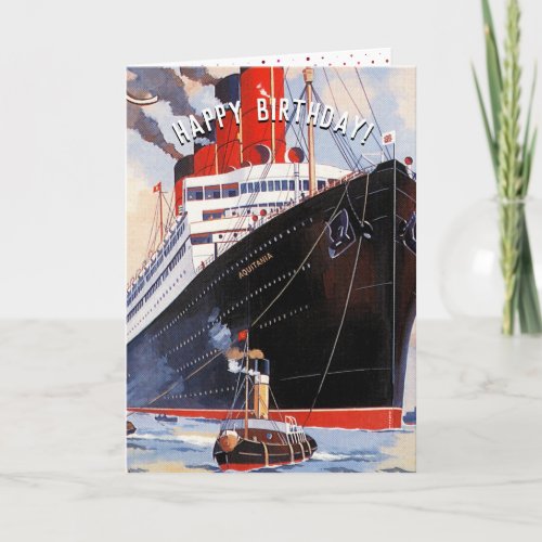 CUSTOMIZABLE OCEAN LINER CARD