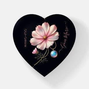 Customizable October Birth Month Paperweight