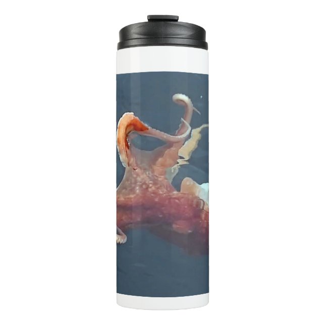 Customizable Octopus Thermal Tumbler Personalized  (Front)