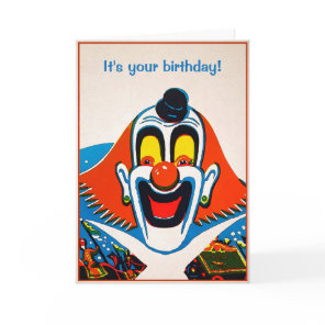 Customizable Odd Clown Greeting Card