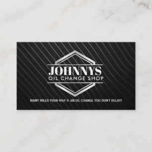Customizable Oil Change Business Cards