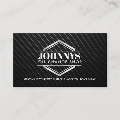 Customizable Oil Change Business Cards