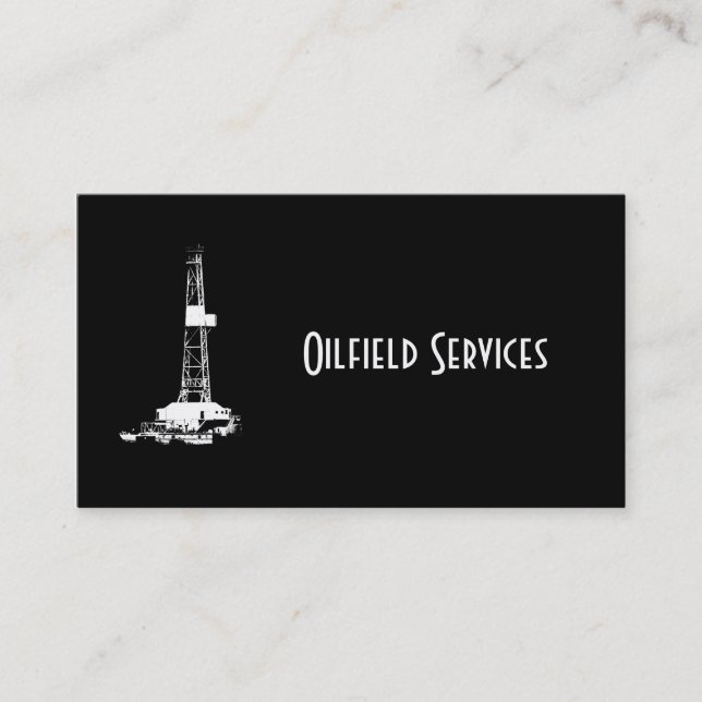 Customizable Oilfield Business Card (Front)