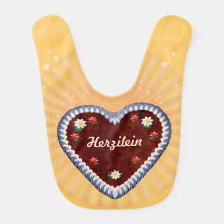 (Customizable) Oktoberfest Heart Baby Bib