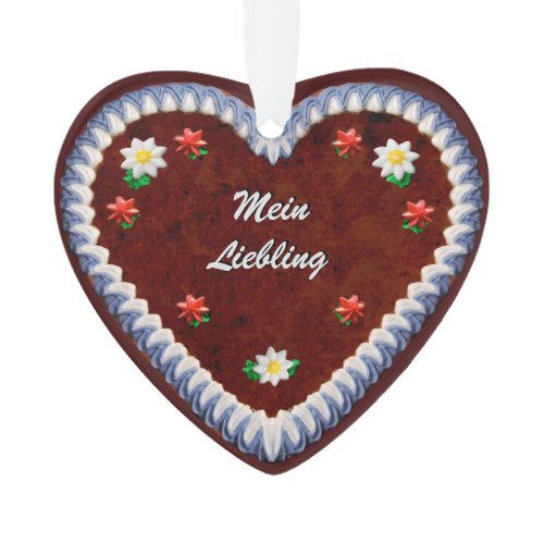 Customizable Oktoberfest Heart Ornament