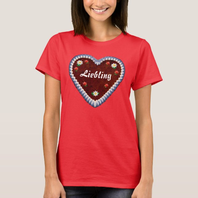(Customizable) Oktoberfest Heart T-Shirt (Front)