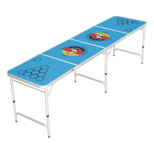 Customizable OKTOBERFEST Plato Quote Blue Beer Pong Table