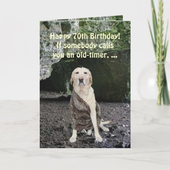 Customizable Old-timer Card by myrtieshuman at Zazzle
