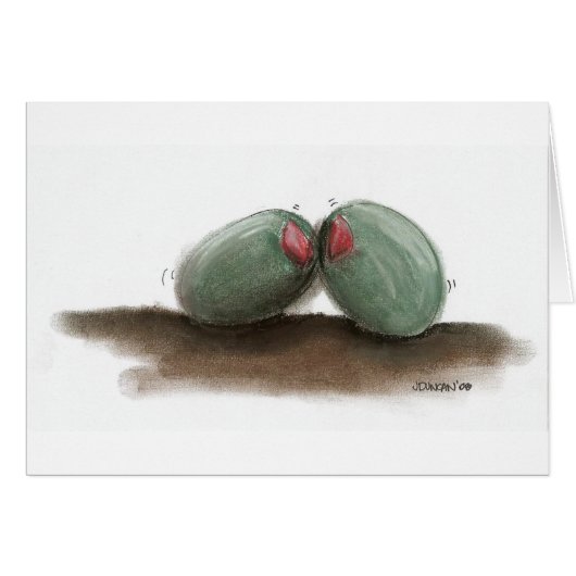 Customizable Olive You Card (Front Horizontal)
