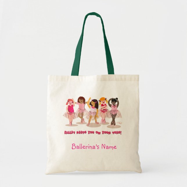 Customizable On Your Toes Ballerina Bag (Front)