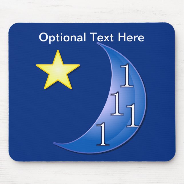 Customizable Once in a Blue Moon Mouse Pad (Front)