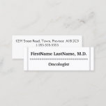 [ Thumbnail: Customizable Oncologist Business Card ]