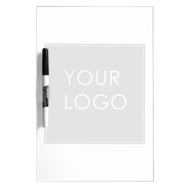 Customizable Opacity Business Company Logo Modern  Dry Erase Board (Front)